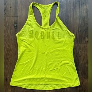 Neon yellow Nobull tank, size medium